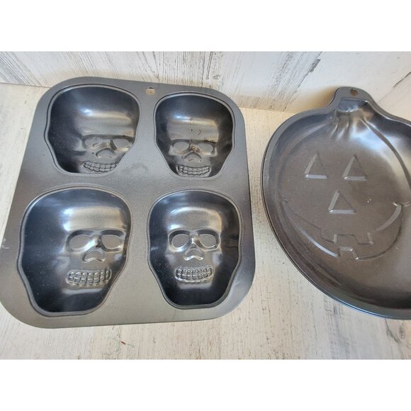 Baking mold pumpkin skull head kitchen accessory set home - Picture 2 of 8